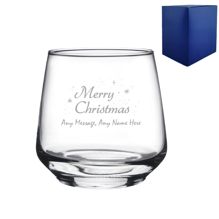 Engraved Merry Christmas Tallo Tumbler, Gift Boxed - The Gift Cabin UK