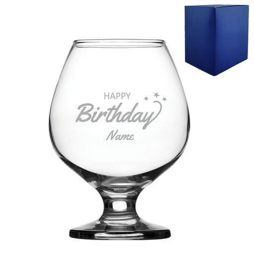 Engraved Happy Birthday Bistro Brandy, Gift Boxed - The Gift Cabin UK