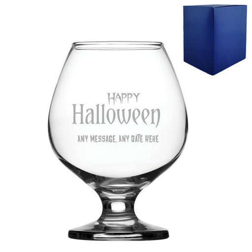 Engraved Happy Halloween Bistro Brandy, Gift Boxed - The Gift Cabin UK