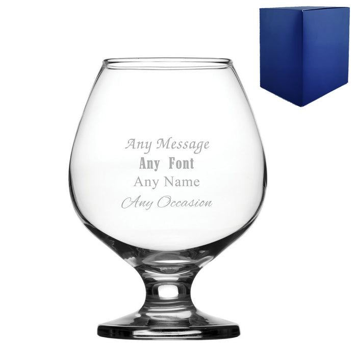 Engraved Any Message Bistro Brandy, Gift Boxed - The Gift Cabin UK