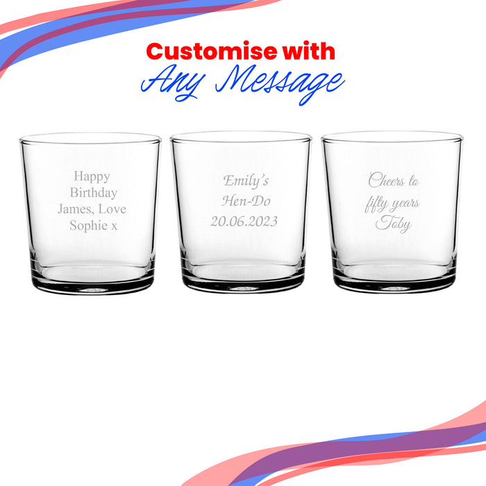 Engraved 13oz/384ml Toughened Tubo Hiball Glass, Any Message for Any Occasion - The Gift Cabin UK