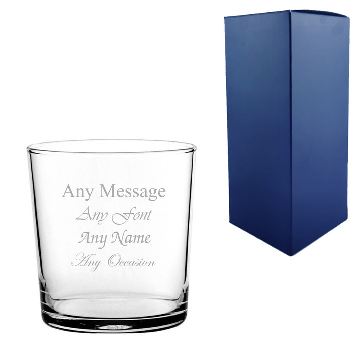 Engraved 13oz/384ml Toughened Tubo Hiball Glass, Any Message for Any Occasion - The Gift Cabin UK