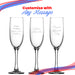 Engraved Imperial Plus Champagne Flute, 5.25oz/155ml Glass, Any Message - The Gift Cabin UK