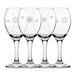 Engraved Snowflake Pattern Pure Wine Set of 4 11oz Glasses - The Gift Cabin UK