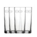 Engraved Squares Set of 4 Patterned Hiball 12oz Glasses - The Gift Cabin UK