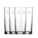 Engraved Fireworks Set of 4 Patterned Hiball 12oz Glasses - The Gift Cabin UK