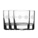 Engraved Stars Pattern Set of 4 Whiskey 11.5oz Glasses - The Gift Cabin UK