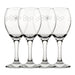 Engraved Bees Pattern Pure Wine Set of 4 11oz Glasses - The Gift Cabin UK