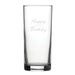 Happy Birthday Auntie Modern Design - Engraved Novelty Hiball Glass - The Gift Cabin UK