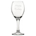 Happy 50th Birthday Modern Design - Engraved Novelty Wine Glass - The Gift Cabin UK