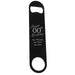 Engraved Large Black Steel Bar Blade Bottle Opener Happy Custom Number Birthday - The Gift Cabin UK