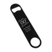 Engraved Large Black Steel Bar Blade Bottle Opener Happy Custom Number Birthday - The Gift Cabin UK