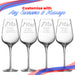 Engraved Mr and Mrs Sublym Wine Glasses, 15.8oz/450ml, Elegant Font - The Gift Cabin UK