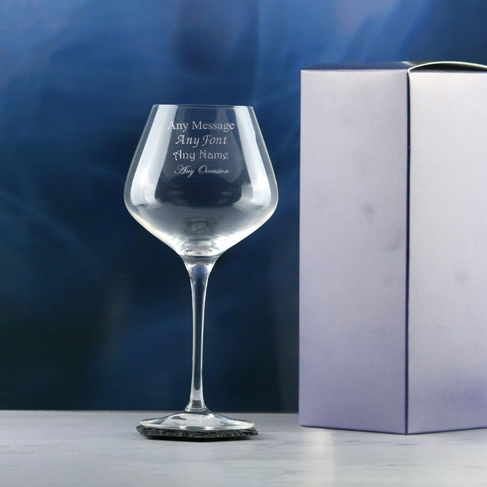 Engraved Crystal Gin Glass, Sublym 600ml Glass, Gift Boxed - The Gift Cabin UK