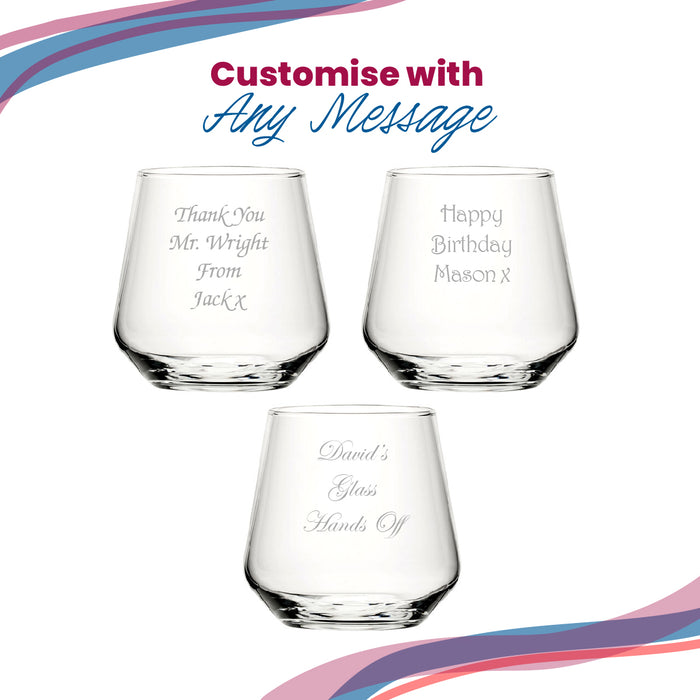 Engraved Whisky Glass, Allegra 340ml Tumbler, Gift Boxed - The Gift Cabin UK