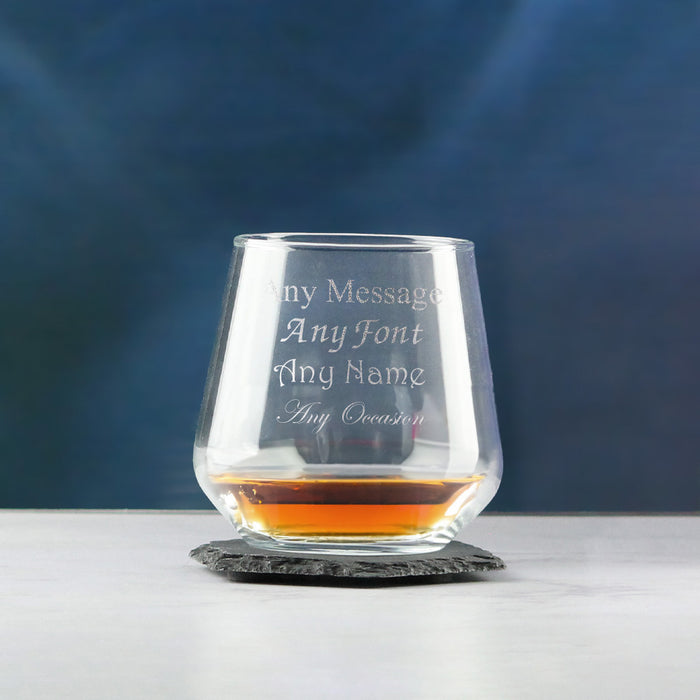 Engraved Whisky Glass, Allegra 340ml Tumbler, Gift Boxed - The Gift Cabin UK