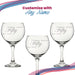 Engraved 50th Birthday Cubata Gin Glass, Years Young Curly Font - The Gift Cabin UK