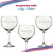 Engraved 70th Birthday Cubata Gin Glass, Years Young Sweeping Font - The Gift Cabin UK