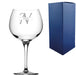 Engraved Primeur Gin Glass, Initial and Name, 680ml, Italic Font - The Gift Cabin UK