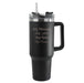 Engraved Extra Large Black Travel Cup 40oz/1135ml, Any Message - The Gift Cabin UK