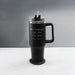 Engraved Extra Large Black Travel Cup 40oz/1135ml, Any Message - The Gift Cabin UK