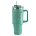 Engraved Extra Large Teal Travel Cup 40oz/1135ml, Any Message - The Gift Cabin UK