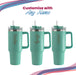 Engraved Extra Large Teal Travel Cup 40oz/1135ml, Any Name - The Gift Cabin UK