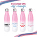 Printed Pink Gradient Thermal Bottle, Any Message, Stainless Steel 500ml/17oz - The Gift Cabin UK