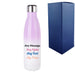 Printed Lilac Gradient Thermal Bottle, Any Message, Stainless Steel 500ml/17oz - The Gift Cabin UK