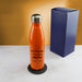 Printed Orange Thermal Bottle, Any Message, Stainless Steel 500ml/17oz - The Gift Cabin UK