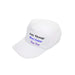 Printed White Baseball Cap, Any Message, Any Colour, Adjustable Size - The Gift Cabin UK