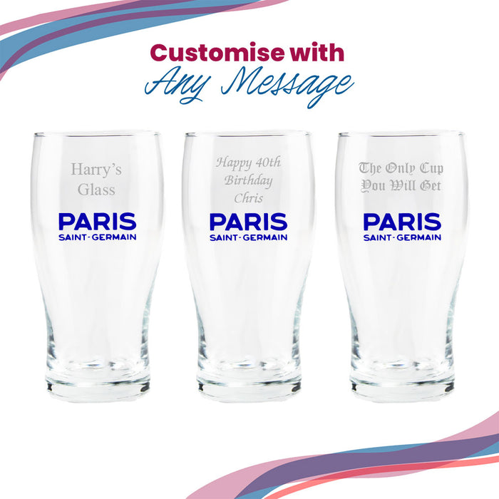 Engraved PSG 20oz Tulip Pint Glass, Gift Boxed - The Gift Cabin UK