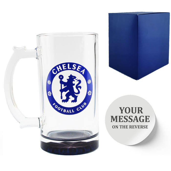 Engraved Official Chelsea 20oz Beer Mug, Gift Boxed - The Gift Cabin UK