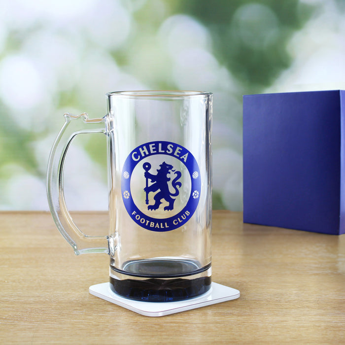 Engraved Official Chelsea 20oz Beer Mug, Gift Boxed - The Gift Cabin UK