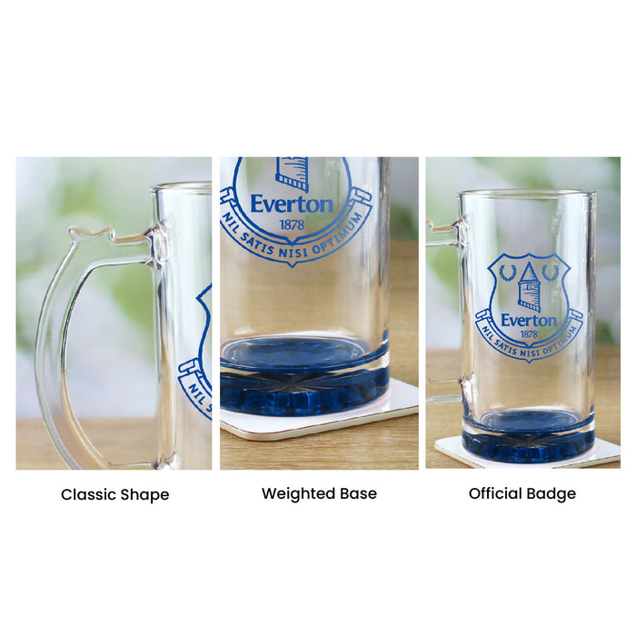 Engraved Official Everton 20oz Beer Mug, Gift Boxed - The Gift Cabin UK