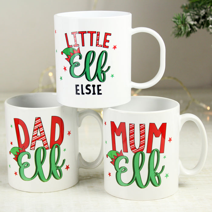 Personalised Dad Elf Mug - The Gift Cabin UK