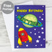 Personalised Space Card - The Gift Cabin UK