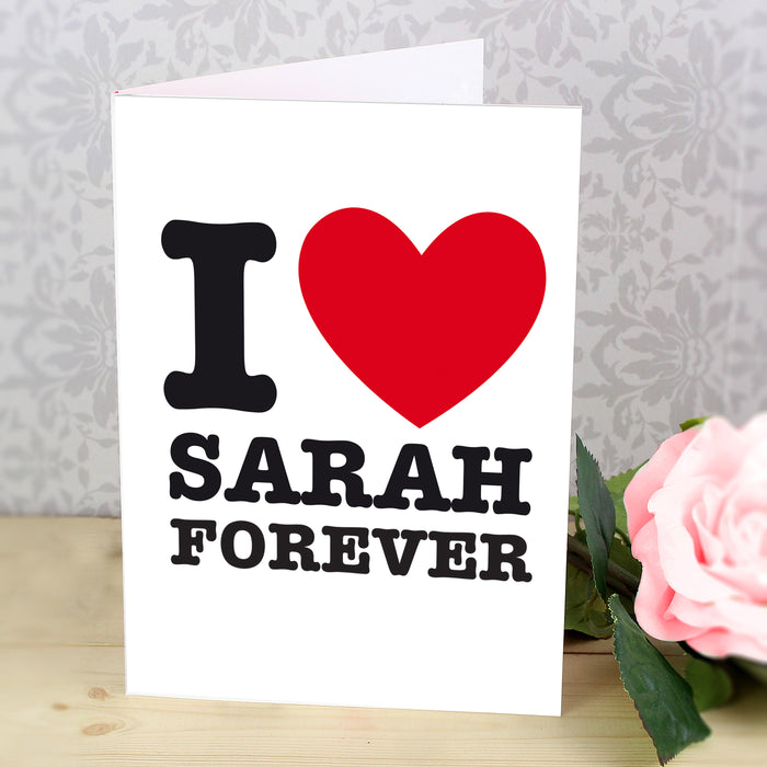 Personalised I HEART Card - The Gift Cabin UK