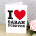 Personalised I HEART Card - The Gift Cabin UK