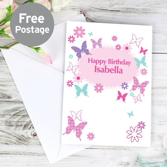 Personalised Butterfly Card - The Gift Cabin UK