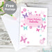 Personalised Butterfly Card - The Gift Cabin UK