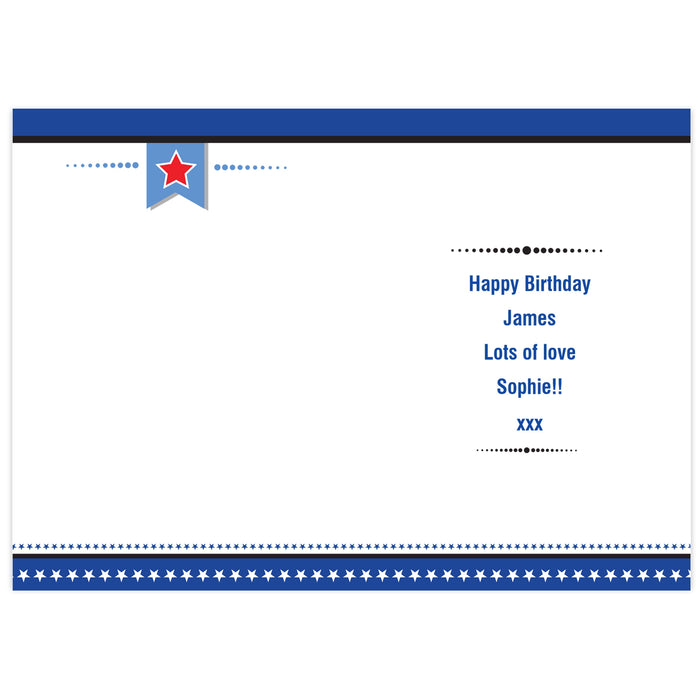 Personalised Birthday Star Card - The Gift Cabin UK