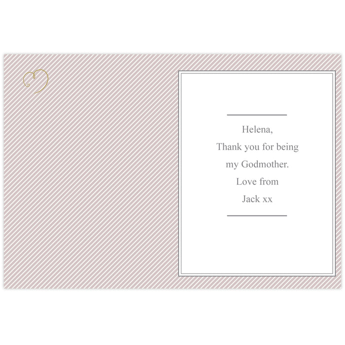 Personalised I Am Glad... Godmother Card - The Gift Cabin UK