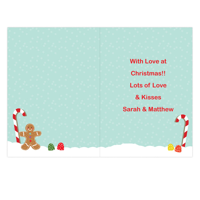 Personalised Gingerbread House Card - The Gift Cabin UK