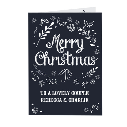 Personalised Christmas Frost Card - The Gift Cabin UK