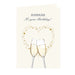 Personalised Gold Champagne Flutes Card - The Gift Cabin UK