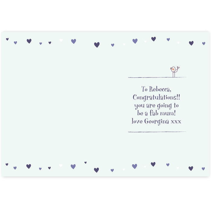 Personalised Baby Shower Umbrella Card - The Gift Cabin UK