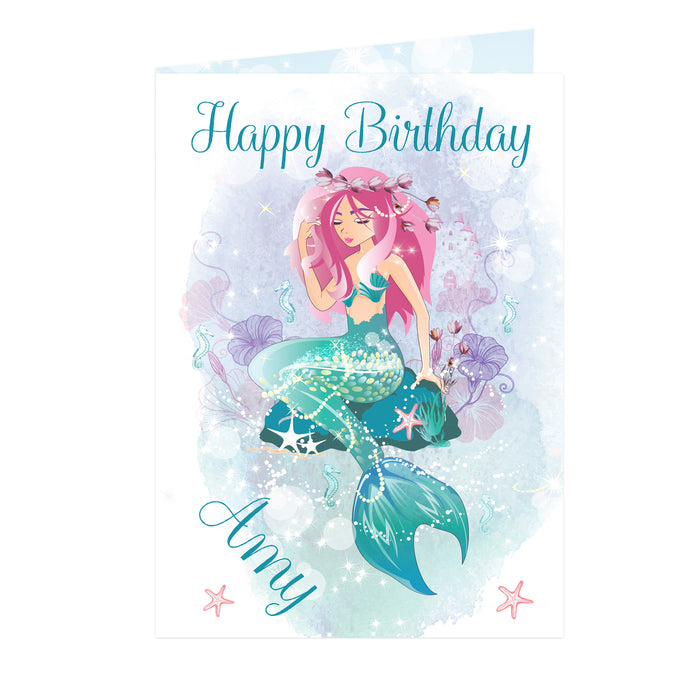 Personalised Mermaid Card - The Gift Cabin UK