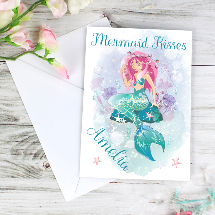 Personalised Mermaid Card - The Gift Cabin UK