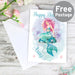 Personalised Mermaid Card - The Gift Cabin UK